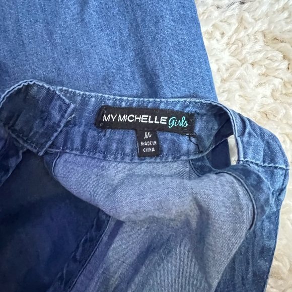 Girls denim looking romper - Picture 3 of 3